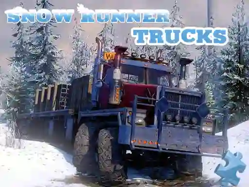遊戲Snow Runner Trucks Jigsaw在線