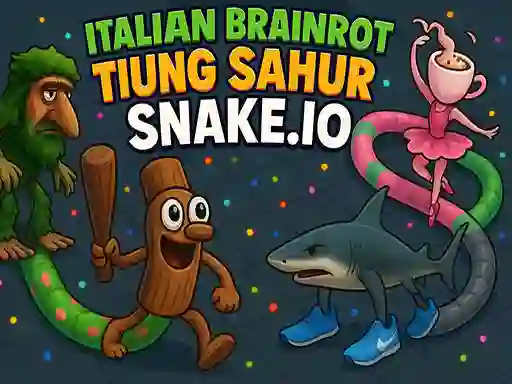 遊戲Italian Brainrot Tung Sahur Snake.io在線