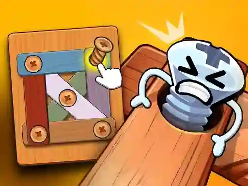 遊戲Wood Bolts Nuts Screw Pin Puzzle在線