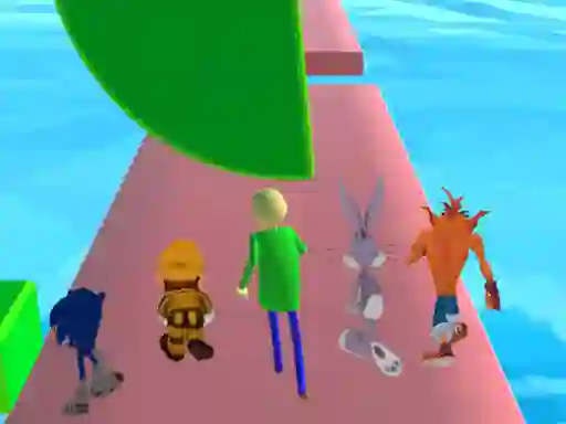 遊戲Fun Race 3D baldi's basics在線
