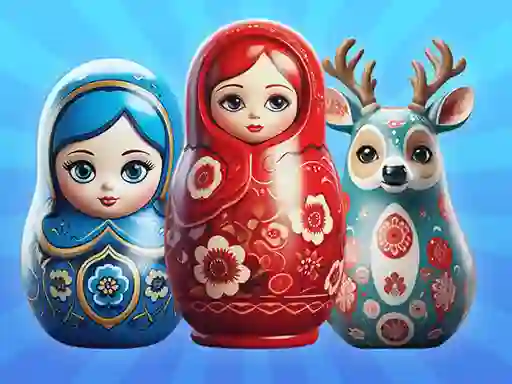 遊戲Sort by Matryoshka Shelves!在線