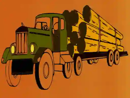 遊戲Logging Trucks Coloring在線
