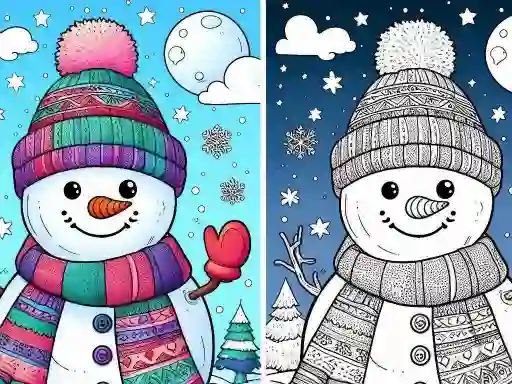 遊戲Coloring book Winter在線