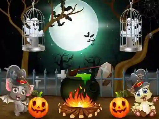 遊戲Halloween Twin Ghosts Rescue在線