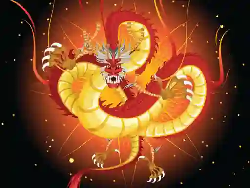 遊戲Chinese Dragons Coloring在線