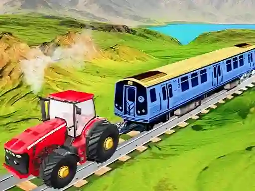 遊戲Chain Tractor Train Towing Game 3D在線
