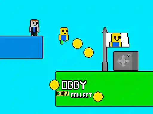 遊戲Obby vs Bacon Rainbow Parkour在線