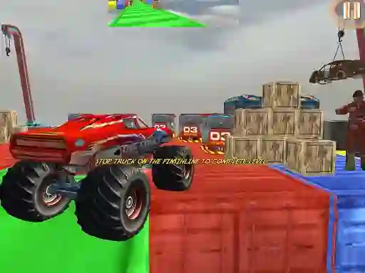 遊戲Monster Truck Driving Stunt Game Sim在線