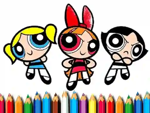 遊戲PowerPuff Girls Coloring Book在線