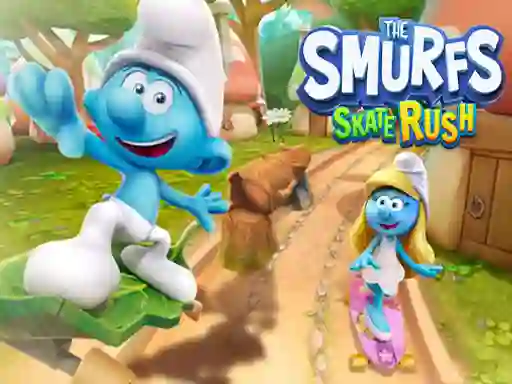 遊戲The Smufrs Skate Rush在線