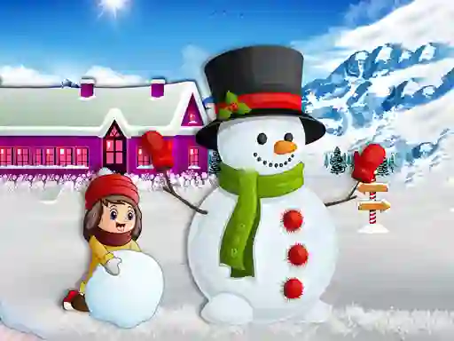 遊戲Kids and Snowman Dress Up在線