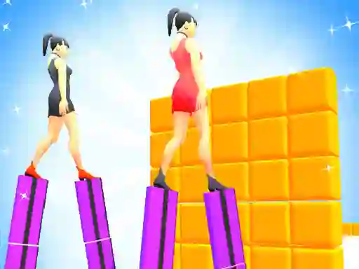 遊戲Heels Run Race - Stack Rider在線