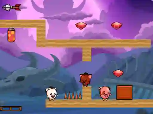 遊戲Pig Bros Adventure在線