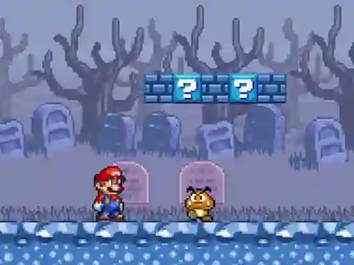 遊戲Super Mario Bros Star Scramble 2 Ghost island在線