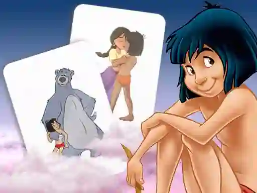 遊戲Mowgli Memory card Match在線