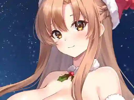 遊戲Anime Girls In Red Dress Tile Puzzle在線