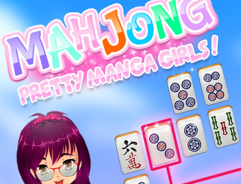 遊戲麻將 漂亮的漫畫女孩在線