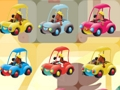 遊戲可愛的小狗在車上配對3在線