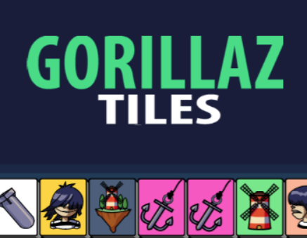 遊戲平面設計 Gorillaz 的意外在線