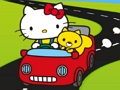 遊戲Hello Kitty 汽車拼圖 在線
