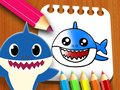 遊戲小鯊魚著色書 在線