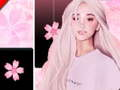 遊戲Ariana Grande鋼琴瓷磚粉紅色，音樂與魔術在線