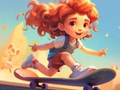 遊戲著色書：騎滑板 在線