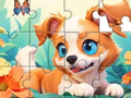 遊戲拼圖遊戲：狗和花園 在線