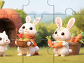 遊戲拼圖遊戲：兔子和胡蘿蔔 在線