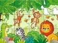 遊戲拼圖遊戲：叢林中的動物 在線