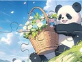 遊戲拼圖：籃子花熊貓 在線