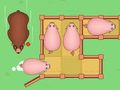 遊戲滑動拼圖：小豬移動 在線