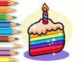 遊戲著色書：生日蛋糕 在線
