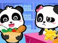 遊戲拼圖遊戲：熊貓寶寶超市 在線