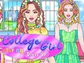 遊戲女大學生著色裝扮 在線
