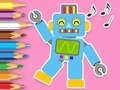 遊戲著色書：機器人跳舞 在線