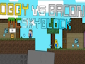 遊戲奧比 vs 培根：MCSkyblock 在線