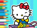 遊戲著色本：Hello Kitty 市場 在線