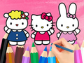 遊戲著色本：Hello Kitty 與朋友們 在線