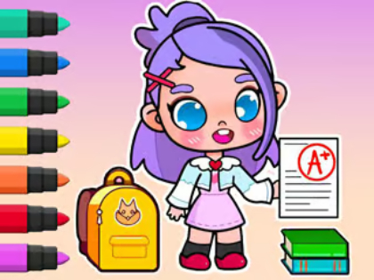 遊戲著色本：阿凡達上學日 在線