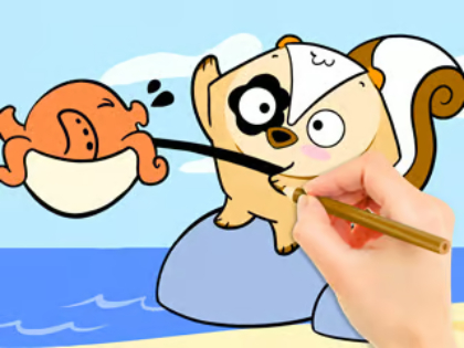 遊戲著色書：釣魚驚喜 在線