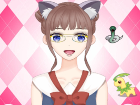 遊戲可愛的動漫女孩裝扮 在線