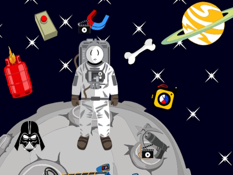 遊戲Stickman在太空中 在線