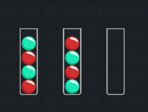遊戲球排序難題：顏色 在線