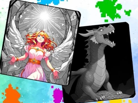 遊戲彩色像素按數字著色 在線