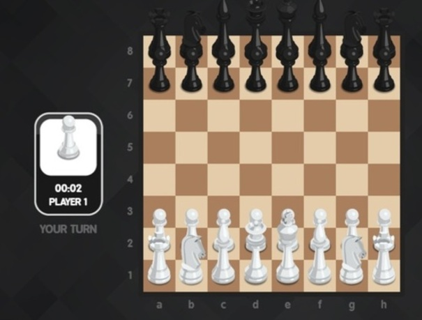遊戲2個球員在線國際象棋 在線