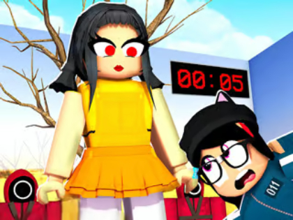 遊戲拼圖拼圖：魷魚游戲與roblox 在線