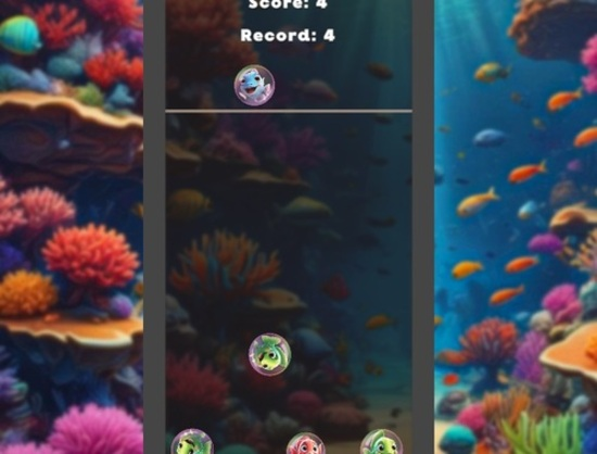 遊戲2048年合併魚！ 在線