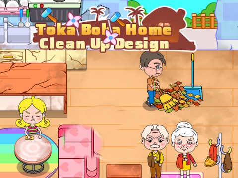 遊戲Toka Boka Home Clean Up Design在線