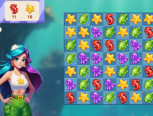 遊戲水下冒險：比賽3 在線